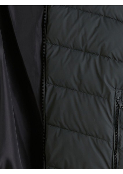 Yeni Sezon Standart Kalıp Kapüşonlu Erkek Şişme Mont