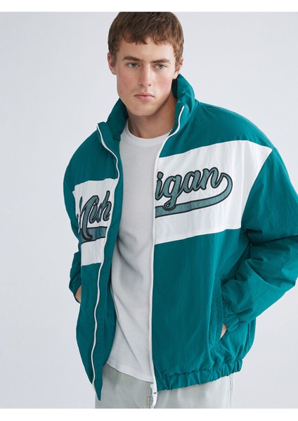 Yeni Sezon Rahat Kalıp Dik Yaka Erkek Mont