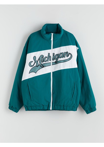 Yeni Sezon Rahat Kalıp Dik Yaka Erkek Mont