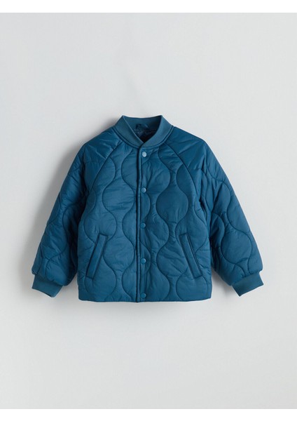 Kapitone Desenli Erkek Çocuk Mont