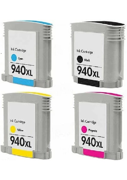 940 Xl Hp Officejet Pro 8500A ,officejet Pro 8500A Plus ,officejet Pro 8500A Premium Uyumlu Muadil Kartuş Seti