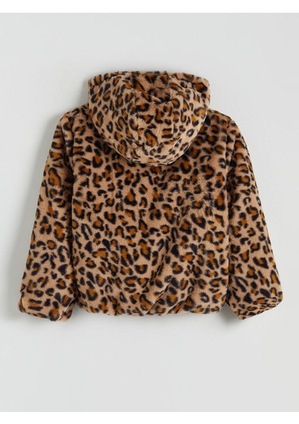 Kapüşonlu Kız Çocuk Suni Kürk Kaban fiyatları