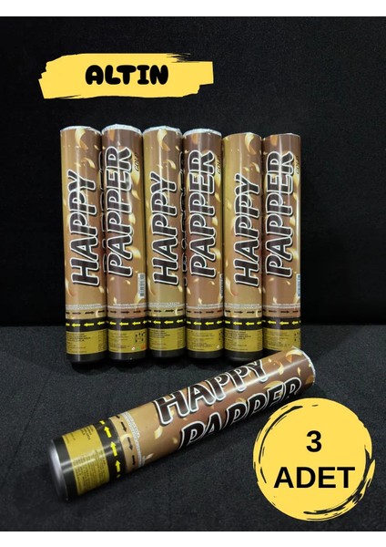 Gold (Altın) Konfeti Düğün, Kına Gecesi, Nişan, Parti, Nikah, Doğum Günü, Özel Günler Için (3 Adet)