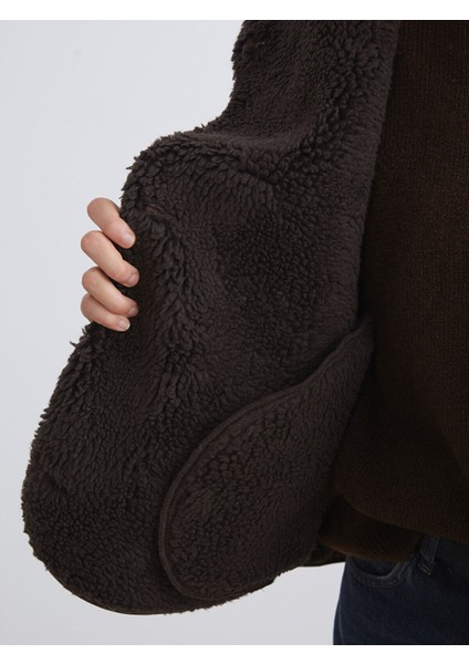 Cey Yeni Sezon Biker Yaka Oversize Kadın Süet Mont fırsatları