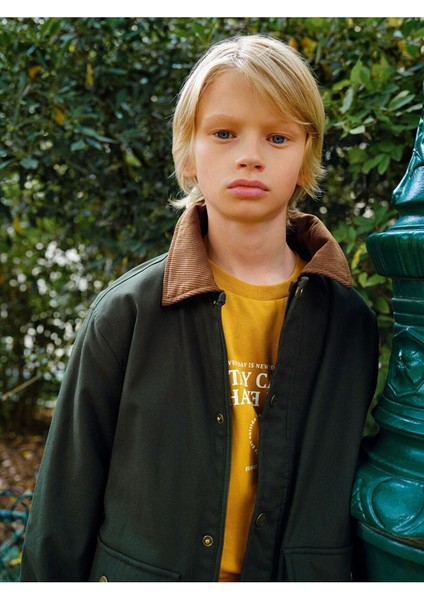Fitilli Kadife Yaka Erkek Çocuk Mont fiyatları