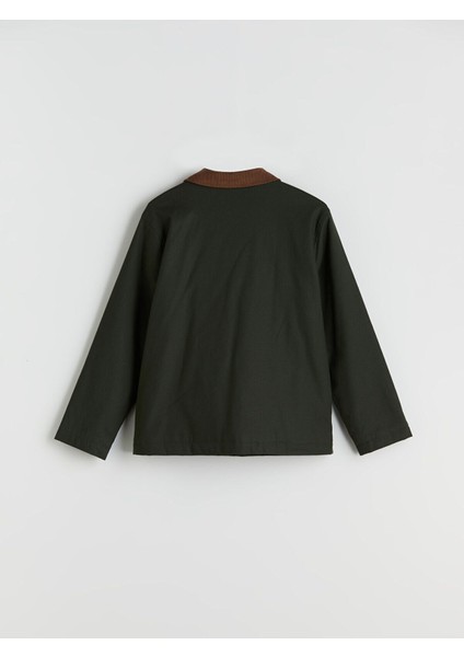 Fitilli Kadife Yaka Erkek Çocuk Mont