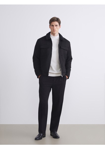 Izr Yeni Sezon Slim Fit Gömlek Yaka Süet Erkek Mont fiyatları