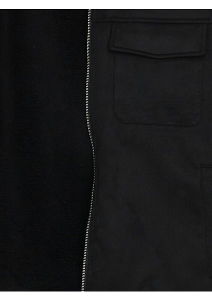 Izr Yeni Sezon Slim Fit Gömlek Yaka Süet Erkek Mont