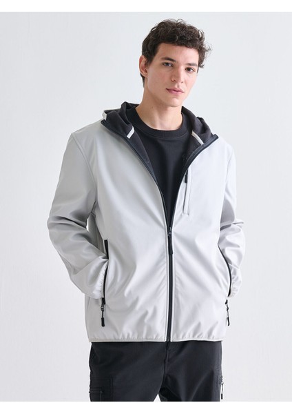 Cey Yeni Sezon Standart Kalıp Kapüşonlu Erkek Mont