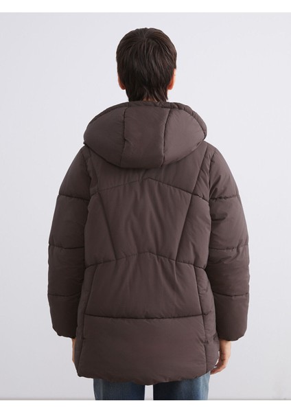 Peak Yeni Sezon Kapüşonlu Oversize Kadın Şişme Mont indirimleri