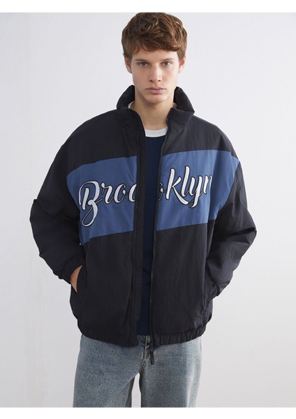 Özmarka Yeni Sezon Rahat Kalıp Dik Yaka Erkek Mont