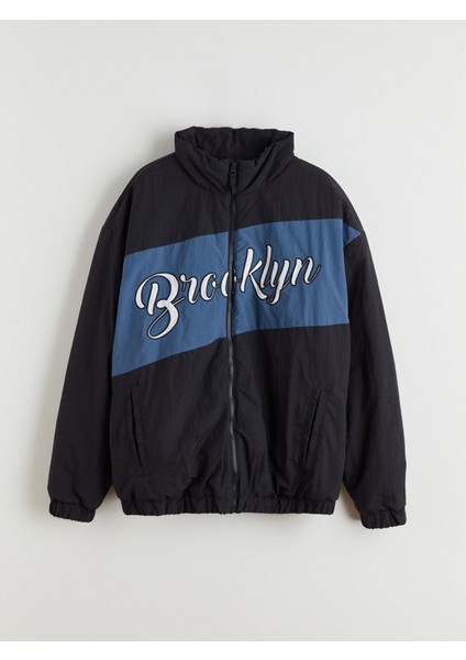 Özmarka Yeni Sezon Rahat Kalıp Dik Yaka Erkek Mont