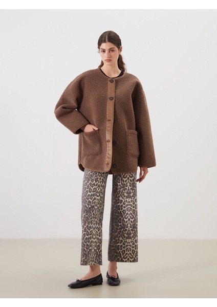 Artı Yeni Sezon Bisiklet Yaka Kadın Pelüş Mont fiyatları