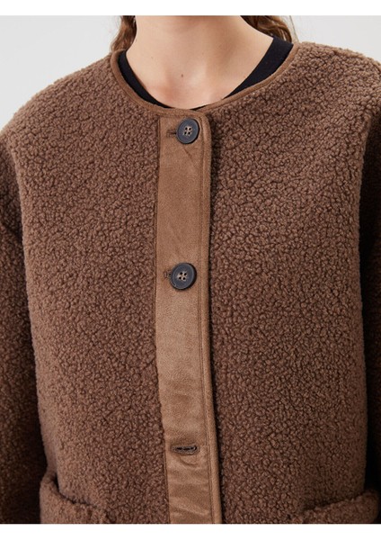 Artı Yeni Sezon Bisiklet Yaka Kadın Pelüş Mont modelleri