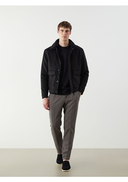 Peak Yeni Sezon Standart Kalıp Gömlek Yaka Süet Erkek Mont fiyatları