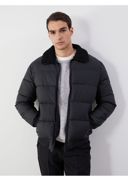 Artı Yeni Sezon Standart Kalıp Gömlek Yaka Erkek Deri Görünümlü Ceket fiyatları