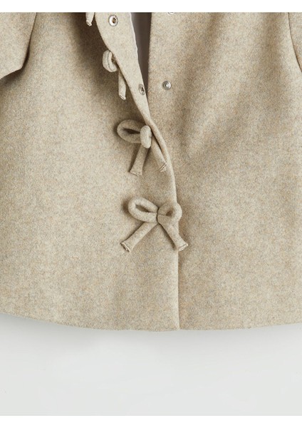 Lcw Kids Bej Fiyonk Detaylı Kız Çocuk Kaşe Kaban fırsatları