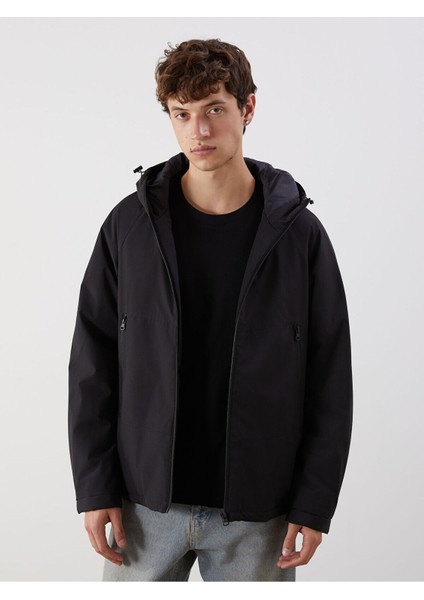 Cey Yeni Sezon Standart Kalıp Kapüşonlu Erkek Mont