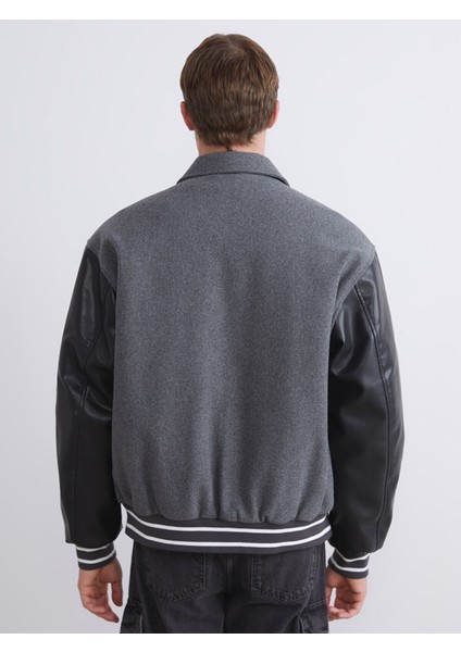 Özmarka Yeni Sezon Rahat Kalıp Gömlek Yaka Erkek Mont indirimleri