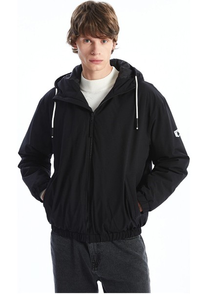 Artı Yeni Sezon Rahat Kalıp Kapüşonlu Erkek Orta Kalın Mont