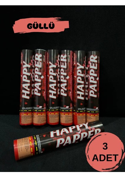 Güllü Konfeti Düğün, Kına Gecesi, Nişan, Parti, Nikah, Doğum Günü, Özel Günler Için (3 Adet)