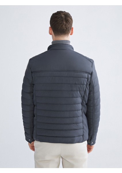 Özmarka Yeni Sezon Standart Kalıp Dik Yaka Erkek Deri Görünümlü Mont indirimleri