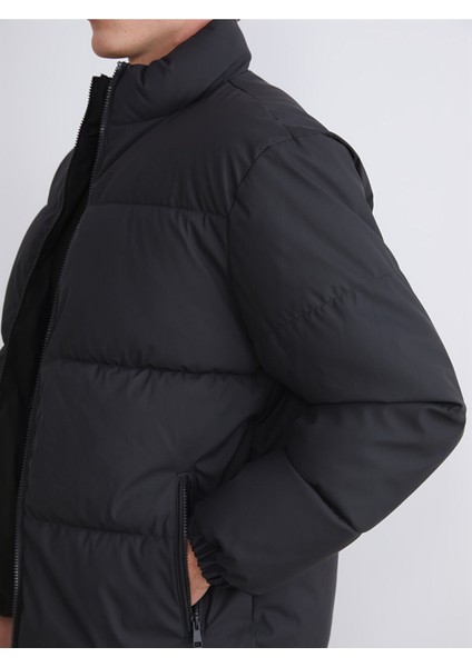 Hilfa Yeni Sezon Rahat Kalıp Dik Yaka Erkek Şişme Mont fırsatları