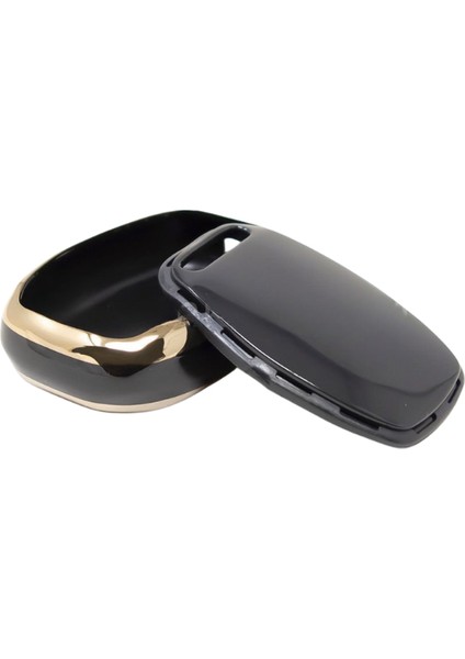 Honda Cr-V Civic Fd6 Accord 3 Buton Nano Anahtar Kılıfı Siyah-Gold indirimleri