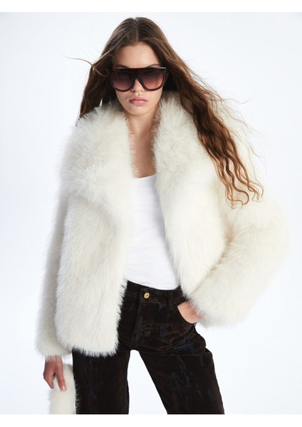 Izr Yeni Sezon Ceket Yaka Kadın Kürk Mont