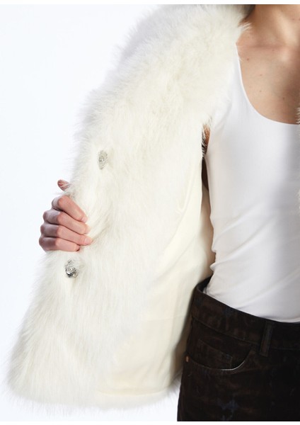 Izr Yeni Sezon Ceket Yaka Kadın Kürk Mont fırsatları