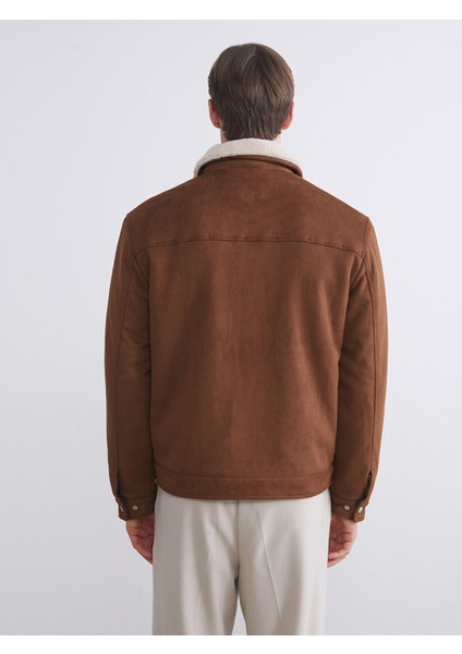 Özmarka Yeni Sezon Slim Fit Gömlek Yaka Süet Erkek Mont indirimleri