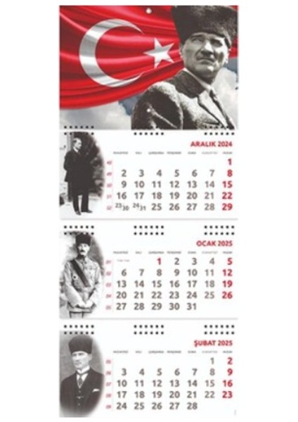 Gemici Takvimi Atatürklü 33X24CM 2026