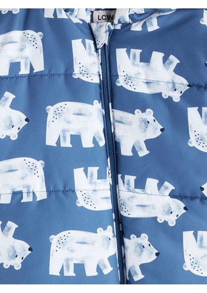 Kapüşonlu Baskılı Erkek Bebek Astronot Mont fırsatları