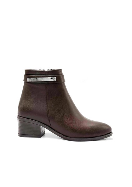 Debi Yan Toka Detaylı Kadın Bot Kahve modelleri