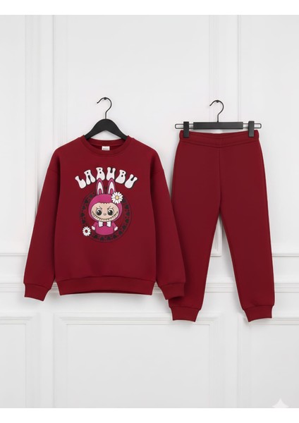 Labubu Baskılı Çocuk Eşofman Takımı modelleri