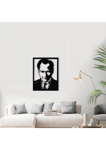 Atatürk Silüet Ahşap & Pleksi Duvar Dekoru – Modern Dekoratif Portre Tablo