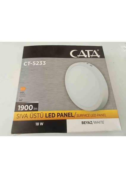 LED 18 W Sıva Üstü E