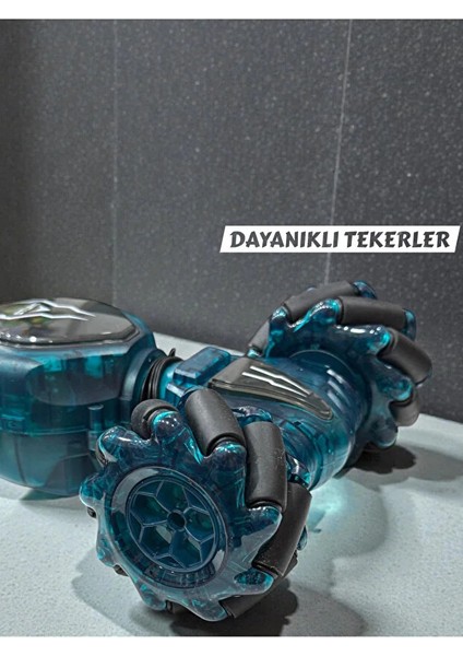 Bilekten Kontrol Uzaktan Kumandalı Full Fonksiyon Şarjlı 2.4g Şeffaf Işıklı 4x4 Drift Araba 21 cm modelleri