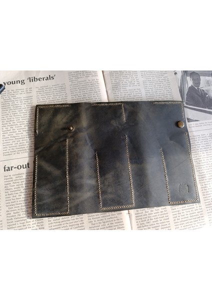 Crazy Gerçek Deri Tamamen El Emeği Özel Kalemleriniz Için Kalemlik Kalemkutu (8*18CM ) NLU84 indirimleri