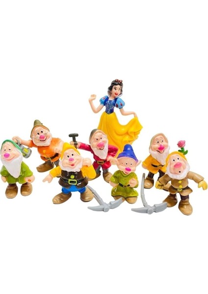 Pamuk Prenses ve 7 Cüceler Figür Oyuncak Seti Fayton Arabalı 33 Cm. fiyatları