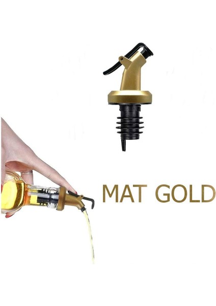 4 Adet Damlatmaz Mat Gold Yağdanlık Başlığı Yağdanlık Tıpası fiyatları