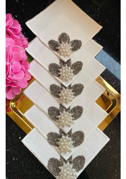 Sunum Peçete,kokteyl Peçete,kahve Yanı Sunum Peçete 6 Adet modelleri