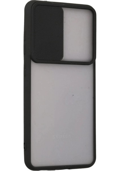 Samsung Galaxy S21 Fe Kılıf Palm Buzlu Kamera Sürgülü Silikon - Siyah fiyatları