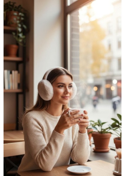 Soğuktan Koruyucu Soft Peluş Katlanabilir Kulak Koruyucu Kulaklık