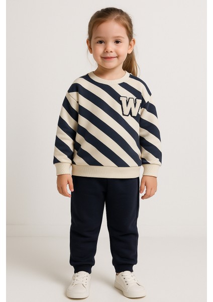 Wow Çocuk (W) Nakışlı Ikili Takım Lacivert - 6 Yaş fiyatları