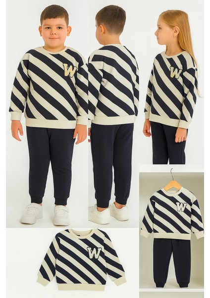 Wow Çocuk (W) Nakışlı Ikili Takım Lacivert - 6 Yaş modelleri