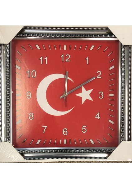 Türk Bayrak Temalı Duvar Saati
