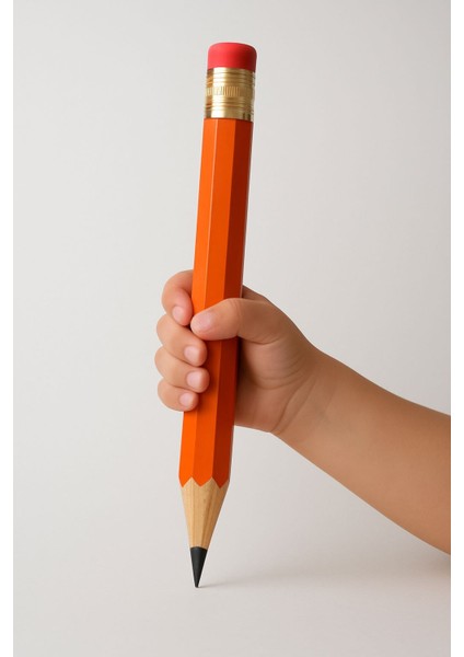 34 cm Dev Jumbo Kalem – Dekoratif Büyük Boy Kurşun Kalem – Çocuklar Için Eğlenceli Yazı Kalemi