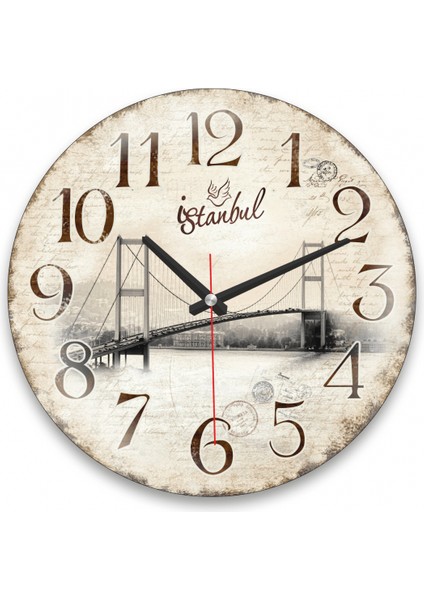 Yuvarlak Bombeli Duvar Saati