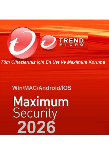 Maximum Security 2026 5 Cihaz 3 Yıl Dijital Kod
